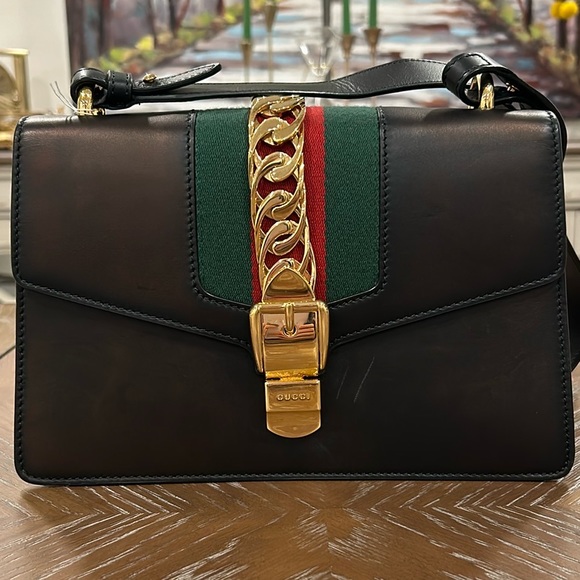 Gucci Handbags - SOLD GUCCI Sylvie 2 WAY Bag Leather Shoulder Bag